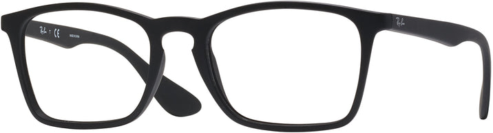 Square Rubber Black Ray-Ban 7045 Progressive No Line Bifocal View #1