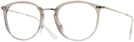 Round Trans Grey Ray-Ban 7140 Progressive No-Lines View #1