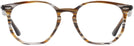 Square Brown / Striped Grey Ray-Ban 7151 Single Vision Full Frame View #2
