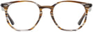 Square Brown / Striped Grey Ray-Ban 7151 Computer Style Progressive View #2