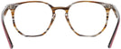 Square Brown / Striped Grey Ray-Ban 7151 Computer Style Progressive View #4