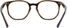 Square Blue on Havana Red Ray-Ban 7151 Single Vision Full Frame View #4