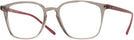 Square Trans Grey Ray-Ban 7185 Progressive No-Lines View #1