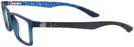 Rectangle Blue Ray-Ban 8901 Computer Style Progressive View #3
