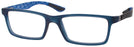 Rectangle Blue Ray-Ban 8901 Single Vision Full Frame View #1