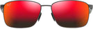 Rectangle Dark Gunmetal/Hawaii Lava Lens Maui Jim Ka&#39;ala 856 View #2