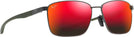 Rectangle Dark Gunmetal/Hawaii Lava Lens Maui Jim Ka&#39;ala 856 View #1