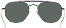 Aviator Black Ray-Ban 3648 Bifocal Reading Sunglasses View #4