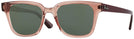 Square Transparent Light Red Ray-Ban 4323V Progressive No Line Reading Sunglasses View #1