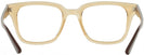 Square Transparent Light Brown Ray-Ban 4323V Computer Style Progressive View #4