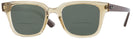 Square Transparent Light Brown Ray-Ban 4323V Bifocal Reading Sunglasses View #1