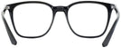 Square Black Ray-Ban 7177 Computer Style Progressive View #4