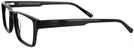 Square Powerful Black Seattle Eyeworks 945 Progressive No-Lines View #3