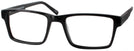 Square Powerful Black Seattle Eyeworks 945 Progressive No-Lines View #1