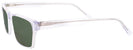 Square Crystal Clear Intent Seattle Eyeworks 945 Progressive No Line Reading Sunglasses View #3