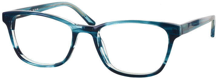 Rectangle Blue My Mind Seattle Eyeworks 962 Progressive No-Lines View #1