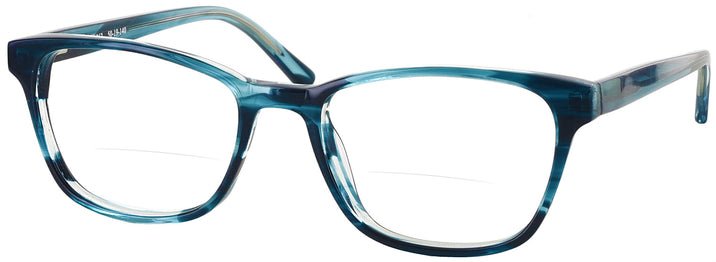 Rectangle Blue My Mind Seattle Eyeworks 962 Bifocal View #1