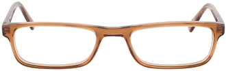 Seattle Eyeworks 963 Single Vision Half reading glasses. color: Amber