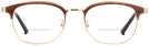 Square,Round Brown/gold Seattle Eyeworks 979 Bifocal View #2