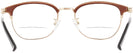 Square,Round Brown/gold Seattle Eyeworks 979 Bifocal View #4