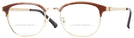 Square,Round Brown/gold Seattle Eyeworks 979 Bifocal View #1