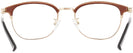 Square,Round Brown/gold Seattle Eyeworks 979 Single Vision Full Frame View #4