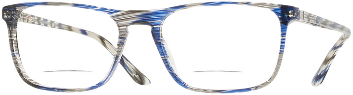 Rectangle,Square Stripped Blue/grey Starck SH3026 Bifocal w/ FREE Non-Glare View #1