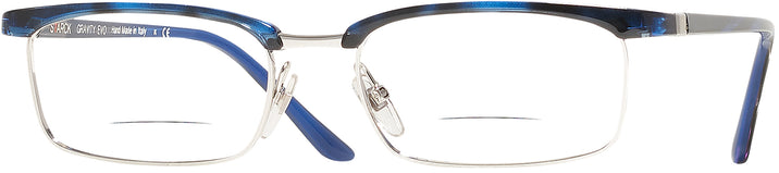 Rectangle Silver Havana Blue Starck SH3041 Bifocal w/ FREE Non-Glare View #1