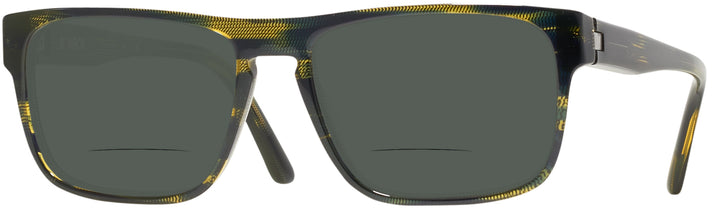 Aviator Havana Yellow Pointille W/ Blue Starck SH5023 Bifocal Reading Sunglasses View #1