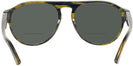 Round,Aviator Havana Yellow Pointille W/ Blue Starck SH5024 Bifocal Reading Sunglasses View #4