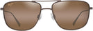 Aviator Satin Sepia/HCL Lens Maui Jim Mikioi 887 View #2