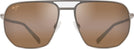 Square Satin Sepia/HCL Bronze Lens Maui Jim Shark’s Cove 605 View #2