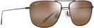 Aviator Satin Sepia/HCL Lens Maui Jim Mikioi 887 View #1