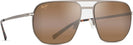 Square Satin Sepia/HCL Bronze Lens Maui Jim Shark’s Cove 605 View #1