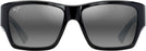 Square Black/Neutral Grey Lens Maui Jim Kaolu 614 View #2