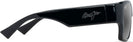 Square Black/Neutral Grey Lens Maui Jim Kaolu 614 View #3