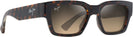 Rectangle Dark Havana With Trans Yellow/HCL Bronze Lens Maui Jim Kenui 642 View #1