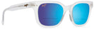 Wayfarer Frosted Crystal/blue Hawaii Lens Maui Jim Shore Break 822 Bifocal Reading Sunglasses View #1