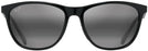 Square Gloss Black/Grey Lens Maui Jim Sugar Cane 783 View #2