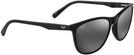 Square Gloss Black/Grey Lens Maui Jim Sugar Cane 783 View #1