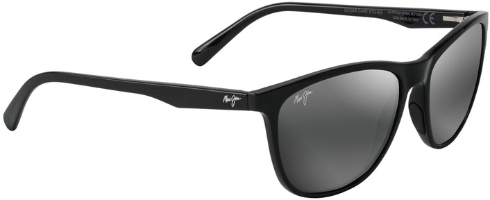 Square Gloss Black/Grey Lens Maui Jim Sugar Cane 783 View #1