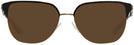 Square Shiny Gold/black Tory Burch 1066 Progressive No Line Reading Sunglasses View #2