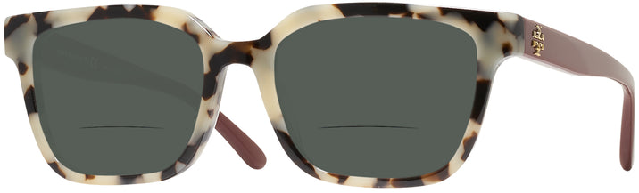 Square Dalmatian Tortoise Tory Burch 2113U Bifocal Reading Sunglasses View #1