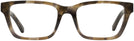 Rectangle Striped Olive Tortoise Tory Burch 2118U Single Vision Full Frame View #2