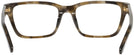 Rectangle Striped Olive Tortoise Tory Burch 2118U Single Vision Full Frame View #4