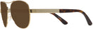 Aviator Gold Tory Burch 6047 Progressive No Line Reading Sunglasses View #3