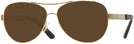 Aviator Gold Tory Burch 6047 Progressive No Line Reading Sunglasses View #1