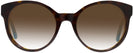 Round Tortoise Tory Burch 7079 Progressive No Line Reading Sunglasses W/ GRADIENT View #2