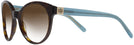 Round Tortoise Tory Burch 7079 Progressive No Line Reading Sunglasses W/ GRADIENT View #3