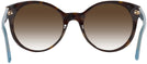 Round Tortoise Tory Burch 7079 Progressive No Line Reading Sunglasses W/ GRADIENT View #4